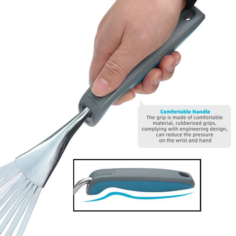 Stainless steel garden rake handle